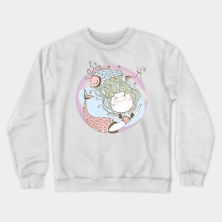 Zodiac Pisces Cute Kid Design Horoscope Gift Crewneck Sweatshirt